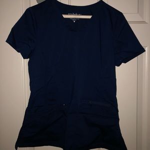 Navy scrub top